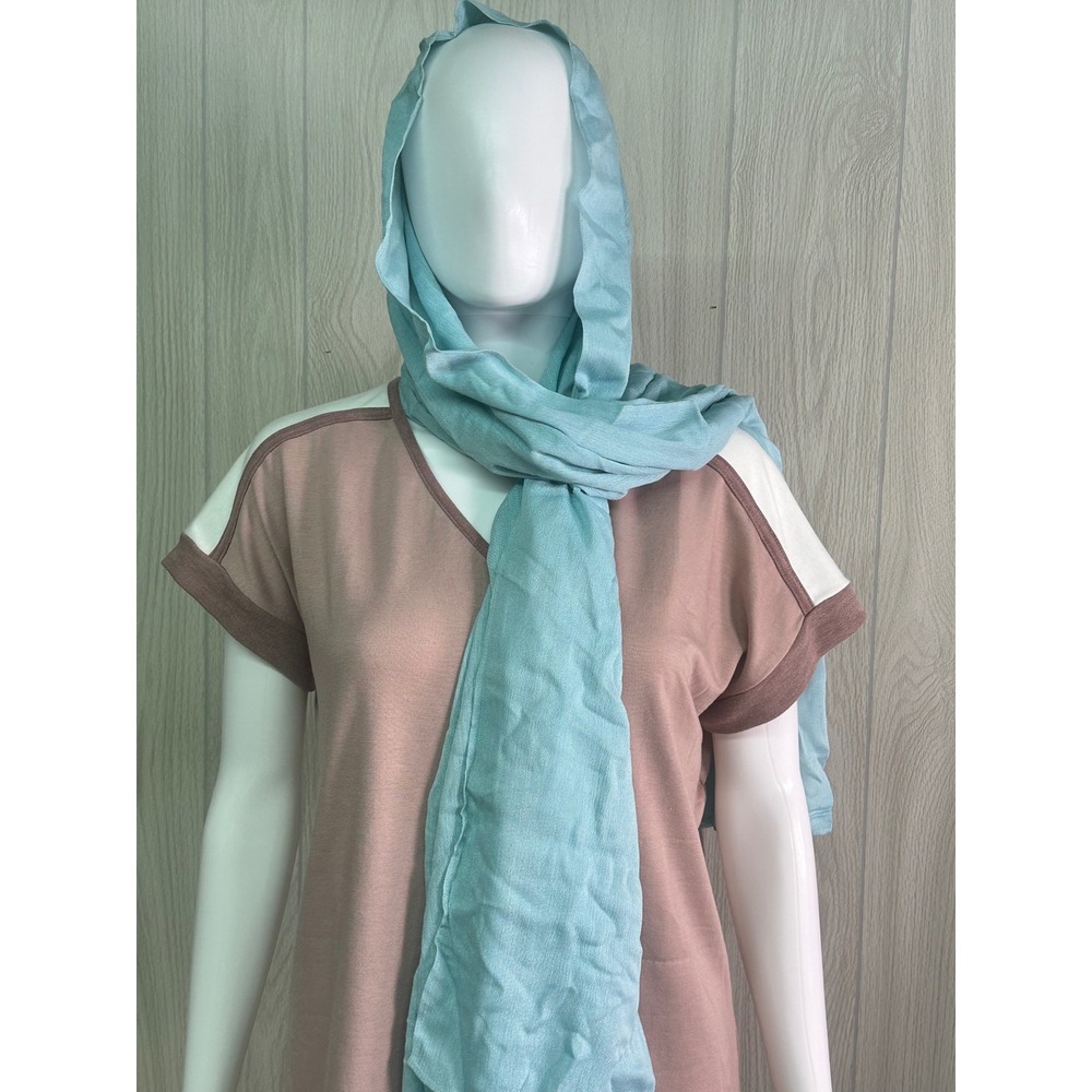 Zahraa The‎ Label Premium Rayon Hijab Scarf Shawl Light Blue